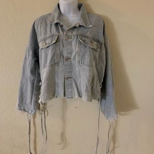 Fashion Nova CROPPED DENIM JACKET